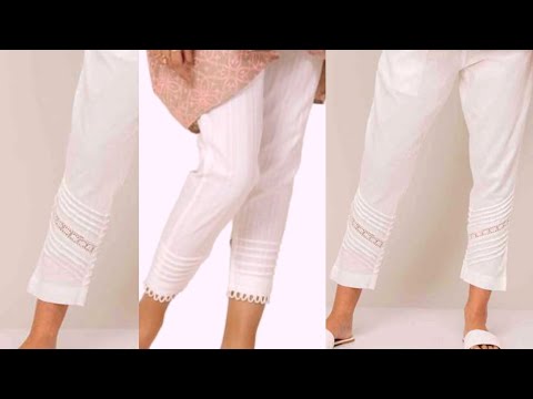 ladies trouser design cutting and stitching  | trouser ki cutting aur stitching