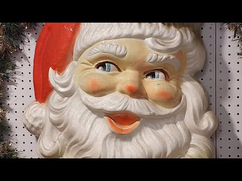 SHOP WITH ME: ANTIQUE CHRISTMAS, SANTAS, DOLLS, JEWELRY & MORE #old #christmas #toys