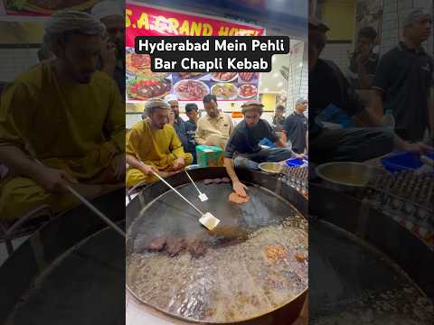 Hyderabad Mein Chapli Kebab #viralvideo #ytshorts #shorts