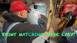 Using a HIGH TECH CAMERA to PAINT MATCH?  Perfect Interior Color paint match for the C-10