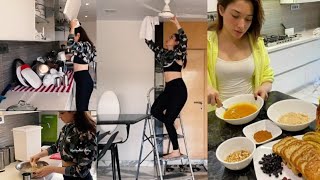 Tamanna Cleaning Her House and Cooking Video| Hyderabad Today Official| AOne Entertainer