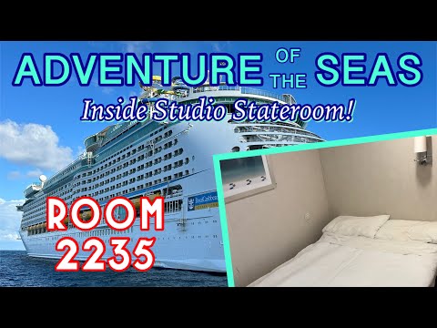 ROOM TOUR: Adventure of the Seas Inside Solo Studio Stateroom 2235