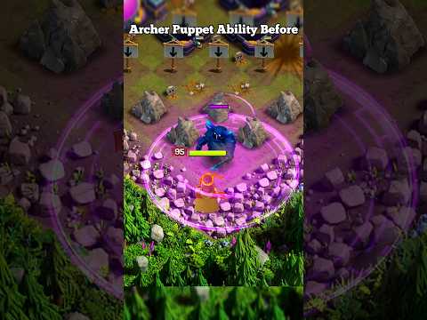 Archer puppet ability now 💪 ll Clash of clans ll #shorts #clashofclans #coc