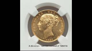 1857 Queen Victoria Young Head Sovereign #goldcoin #ukcoins #numismatic #silvercoins #goldmünze