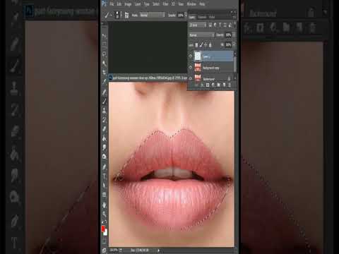 HOW TO EDIT LIPS IN PHOTOSHOP CHANGE COLOUR WITH PHOTOSHOP USING PEN TOOL TLZ