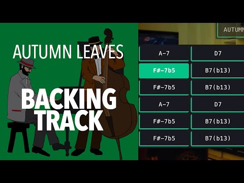 Autumn Leaves Backing Track in Em No Piano, Slow to Practice Guitar, Piano, Solos