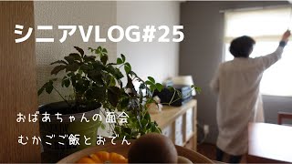 【シニアVLOG#25】６０代シニア　おばあちゃんの面会　むかごご飯　おでん　シニアライフ