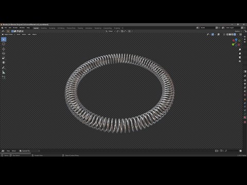 How to model a circular spiral (coil) using Blender in 4min