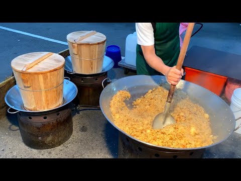 【Taiwan Street Food】 Huge Sesame Oil Chicken Rice Feat 8 popular food