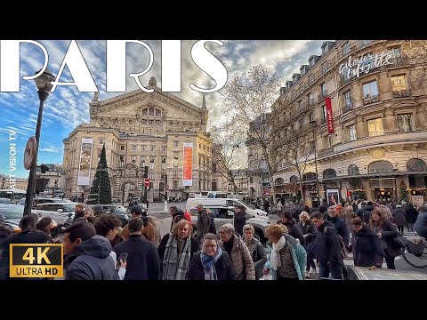 [🇫🇷Paris France] Bonjour 2025 Paris Center Walk (4K HDR)  02/JANUARY/2025