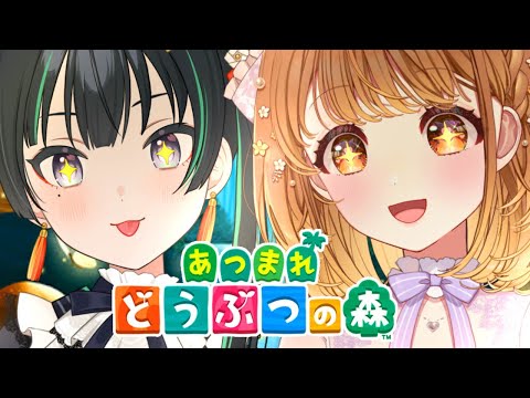 【あつ森】クラカナ深夜の突発あつもりコラボ【#ちくわぶぷりん】暁月クララ・常磐カナメ