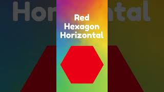 hexagon horizontal geometry shape #educationalshorts