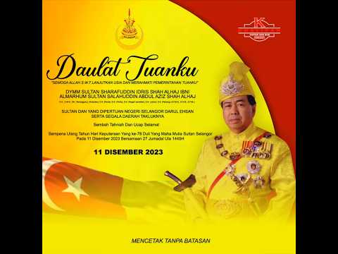 ULANG TAHUN HARI KEPUTERAAN DYMM SULTAN SELANGOR YANG KE - 78 #shorts #sultanselangor #selangor