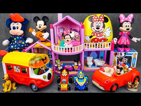 Satisfying with Unboxing Disney Minnie Mouse Deluxe Pink Vehicle Playset | Review Toys ASMR