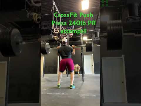 CrossFit Push Press and Strict Overhead Press in full video. Went for a new PB in this short.