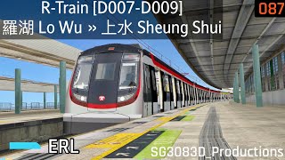 [OpenBVE][MTR Edition!] HYD R-Train [D007-D009] - 羅湖 Lo Wu » 上水 Sheung Shui (ERL)