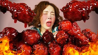 ENG SUB) MOST Spicy KOREA fire chicken noodle+chicken drumsticks🔥 ASMR Mukbang eatingshow Ssoyoung