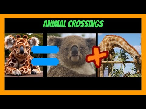 Animal Crossings!  Guess Which ANIMALS The HYBRID Comes From! #hybridanimals #strangeanimal #animals