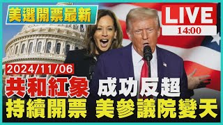 「共和紅象」成功反超　持續開票 美參議院變天LIVE｜1400美選開票最新｜TVBS新聞