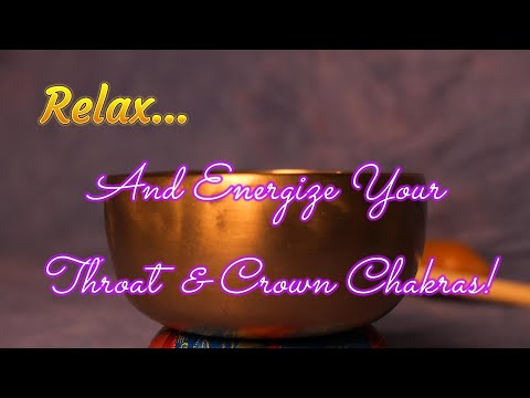 THROAT & CROWN CHAKRA MEDITATION ~ TIBETAN BOWL #S302 ~ 30 MIN ~ PEACE & LOVE  ~ TEMPLESOUNDS.NET