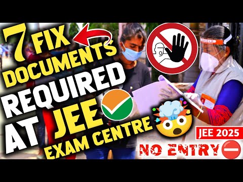 Documents Required For Jee Mains Exam Centre 🤔| Dress Code 🥻| What Documents Required For Jee Mains