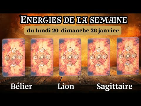 🌟 Énergies de la semaine 20-26 JAN ♈️ Bélier - ♌️ Lion - ♐️ Sagittaire