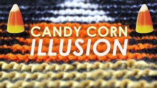 ILLUSION SQUARE Halloween Knit Stitch Pattern