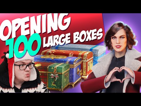 Opening 100 Large Boxes 🎁 | World of Tanks Holiday Ops 2023