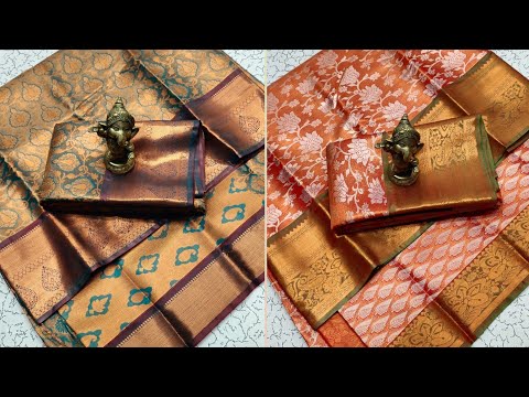 Bridal tissue type silk sarees with price # online shopping # what's app- 9150198452