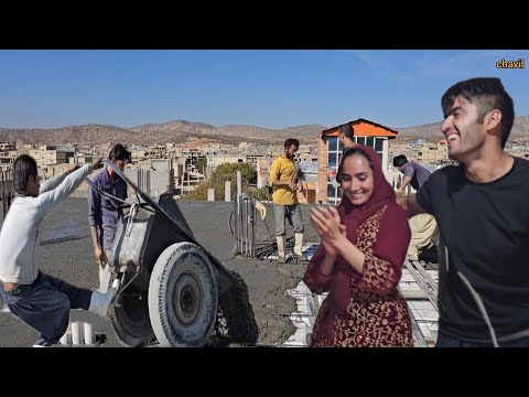 Salman returns to the farm and goes to a city to do the concreting of a building.