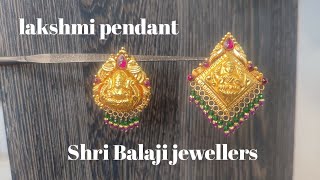 gold lakshmi pendant designs with #weight