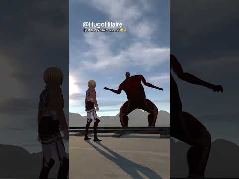 AoT vs Hugo Hilaire 🤣 @Hugo Hilaire #attackontitan #aot #anime #vrchat #vrchatcommunity #fortnite