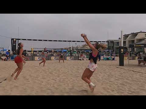 2022 AVPJunior Nationals - Girls 18U Day 2 Pool A - Hansen/Elizondo vs Edwards/Schrock Set 2