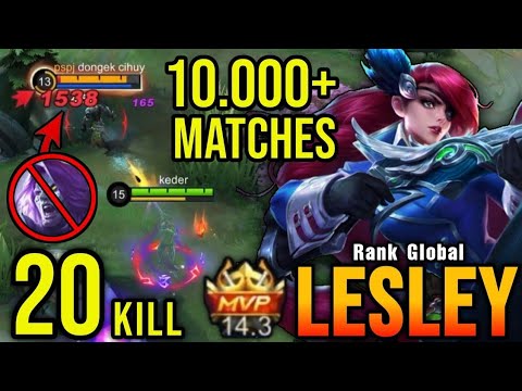 Top Global Lesley 20 Kills super match! Lesley vest build 2022||