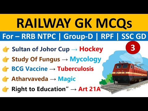 Railway GK & GS | GK MCQs For Railway | Lecture 3 | RRB NTPC, Group-D, ALP, RPF | INDOLOGUS