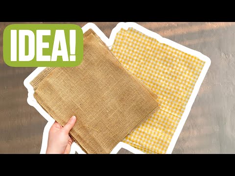 DIY ⭐️ Simple But Impressive Decoration Idea With Jute Fabric!