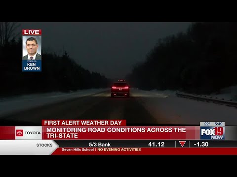 Road conditions in Butler and Warren County