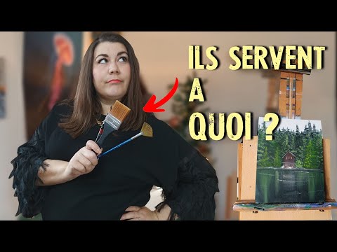 cours de peinture : comment choisir ses pinceaux ? (peinture acrylique, peinture à l'huile, gouache)