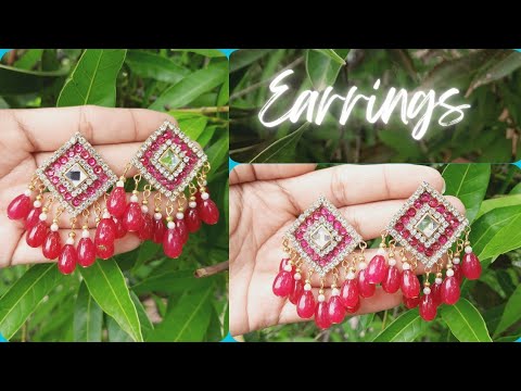 Simple and beautiful diy Earrings making | Full Tutorial | Diy Crafts with Minnie