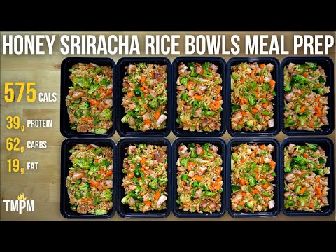 Rice Bowls are my Favorite Form of Meal Prep | Honey Sriracha Rice Bowls