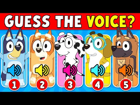 🔊 Guess the Bluey Characters by Their Voice 🐕✅ | Bluey Quiz Challenge