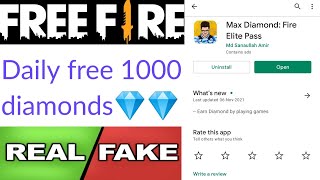 Max Diamond app real or fake | free diamonds | Garena free fire | Tech Lover DK