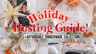 SECRETS TO HOSTING A STRESS FREE HOLIDAY PARTY ON A BUDGET! Dinnerware Collection|Party Prep Hacks!