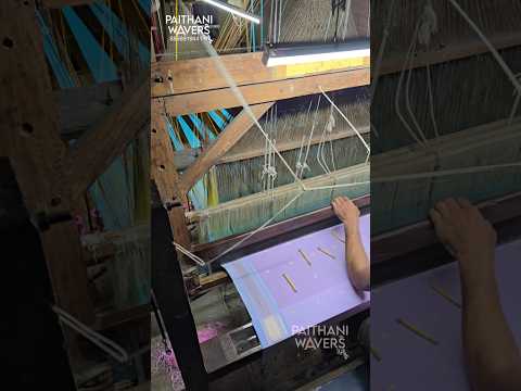 Making of Dual Tone Pure Silk Paithani Sarees #handloom #pure #silk #paithani #saree #making