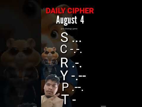 4 August Daily cipher bonus | Hamster Kombat #shorts #hamsterkombat #hamsterkombatdailycombo