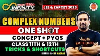 Complex Numbers - One Shot | Concept + PYQs | 11th & 12th | JEE & EAPCET 2025 | AP & TS | Kiran Sir