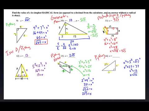 Geometry Unit 8 Review walkthrough