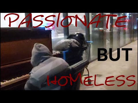 HOMELESS but PASSIONATE PLAYING Piano.... Caught on Camera #music #piano #respect  #caughtoncamera