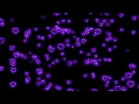 Fly Up💜Neon Light Heart | Heart Background Video Loop | Animated Background | Wallpaper Heart Loop