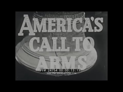 “ AMERICA’S CALL TO ARMS ” WWII USA HOME FRONT NEWSREEL  ARSENAL OF DEMOCRACY 24754